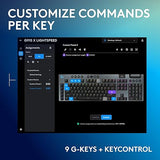 Logitech G915 X Lightspeed Low-Profile Wireless Gaming Keyboard, Double-Shot PBT Keycaps, Fully Programmable Keys, RGB Backlighting, Sleek Aluminum Finishing, GL Brown Tactile Switches - PC/Mac