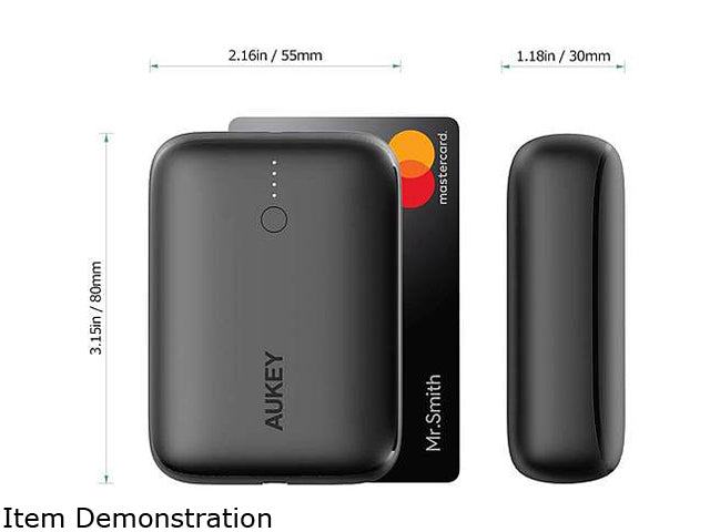 Aukey Basix Mini Black 10000 mAh PD Power Bank PB-N83