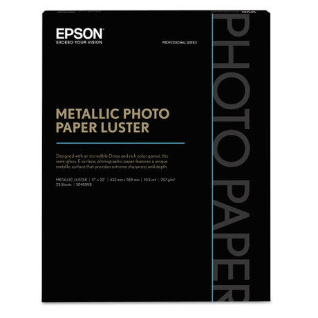 Epson Metallic Gloss Photo Paper 10.5 Mil 17 X 22