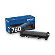 Brother Genuine TN-760 High Yield Toner Cartridge - Black