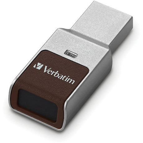 Verbatim 128gb Fingerprint Secure Usb 3.0 Flash Drive Silver