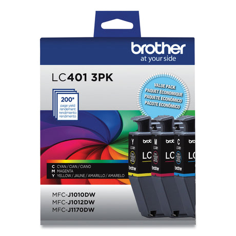 Brother LC4013PK Standard Yield Color Ink Cartridges