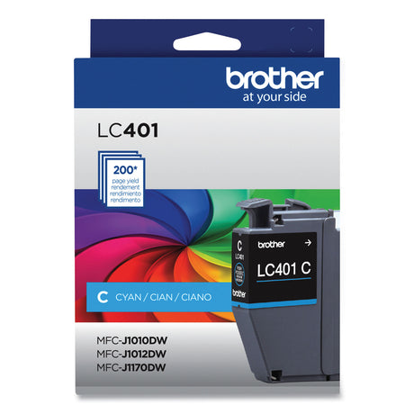 Brother LC401C Standard Yield Cyan Ink Cartridge