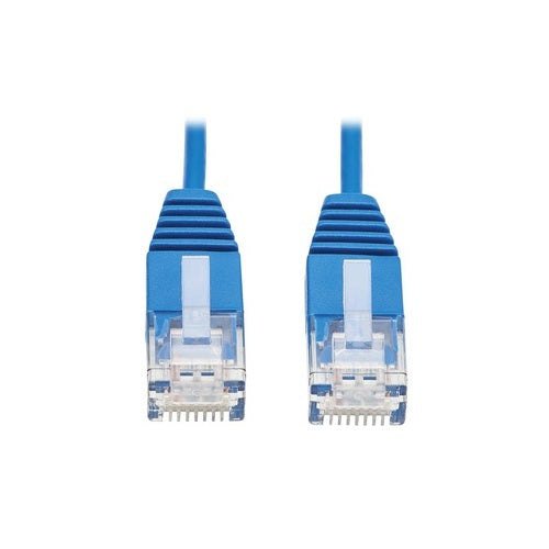 Tripp Lite Cat6 Gigabit Ethernet Cable Molded Ultra-Slim RJ45 M/M Blue 1ft
