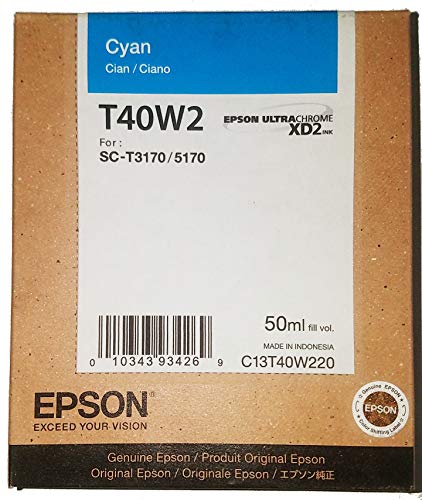 Epson T40W - High Capacity - Cyan - Original - Ink Cartridge