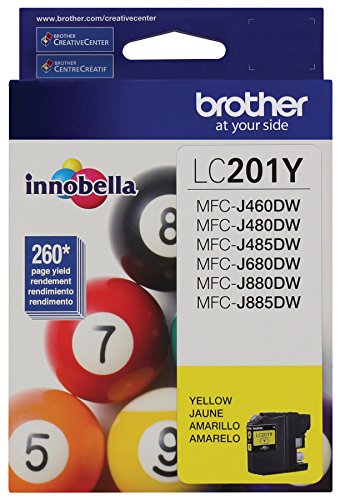 Brother LC201Y Standard Yield Yellow Ink Cartridge