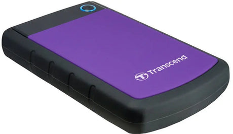 Transcend StoreJet 25H3P External 2 TB USB 3.0 Hard Disk Drive - Black/purple