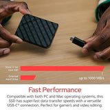 Verbatim 512GB Store 'n’ Go Mini External Solid State Drive USB 3.2 Gen 1 USB-C Connection - Diamond Black