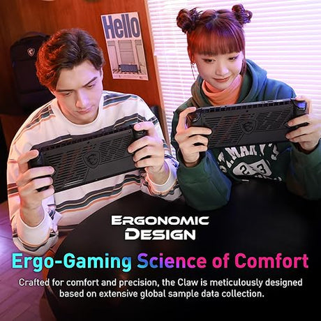 MSI Claw PC Gaming Handheld: Intel Ultra 5-135H, 7 FHD 120Hz Display, 16GB LPDDR5, 512GB NVMe SSD, MicroSD Card Reader, Thunderbolt 4, Win 11 Home: Black A1M-052US Ultra 5-135H 16 GB 512 GB