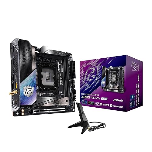 ASRock Intel Core Ultra Z890 LGA1851 RL-ILM Mini ITX Motherboard Phantom Gaming Z890i Nova WiFi 7 DDR5 9466 MHz 128 GB