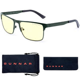 Blue Light Glasses | Pendleton Moss/Amber by GUNNAR | Patented 65% Blue Light Protection, 100% UV Light, Anti-Reflective, Protect & Reduce Eye Strain & Dryness GUNNAR Focus Moss/Amber Lens