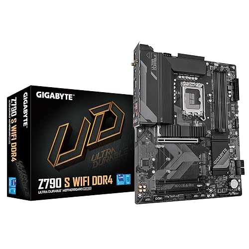 GIGABYTE Z790 S WiFi DDR4 LGA 1700 Intel Z790 ATX Motherboard with DDR4, Triple M.2, PCIe 4.0, USB 3.2 Gen2 Type-C, 2.5GbE LAN, PCIe EZ-Latch, Multi-Key