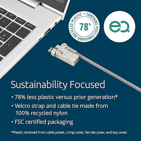 Kensington Slim NanoSaver 2.0 EQ Keyed Laptop Lock (K60630WW)