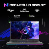 ASUS ROG Strix G16 (2024) Gaming Laptop, 16” Nebula Display 16:10 WQXGA 240Hz, GeForce RTX 4070, Intel Core i9-14900HX, 32GB DDR5, 1TB PCIe SSD, Wi-Fi 6E, Windows 11 Pro, G614JIR-XS96