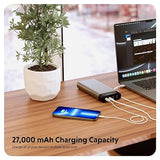 HyperJuice 245W USB-C 100Wh Battery Pack, M1 MacBook, iPad, iPhone, and More, Fast Charger Type C 27000 mAh Power Bank, Portable Charger