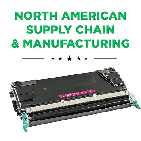 Clover Remanufactured Toner Cartridge Replacement for Lexmark C746/C748 | Magenta