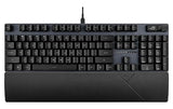ASUS ROG Strix Scope II Gaming Keyboard, pre-lubed ROG RX Red Linear Optical switches, Sound-dampening Foam, PBT doubleshot keycaps, Streaming hotkeys, Multi-Function Controls, Wrist Rest Red Switches