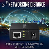 TRENDnet 1000BASE-T to SFP Fiber Media Converter, Gigabit Ethernet to SFP Media Converter, 4Gbps Switching Capactiy, TFC-GSFP Gigabit SFP