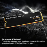 WD_BLACK 4TB SN8100 NVMe Internal Gaming SSD Solid State Drive - Gen 5 PCIe 5.0x4, M.2 2280, Up to 14,900 MB/s - WDS400T1X0M