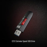 TEAMGROUP C212 Extreme Speed 512GB 1000/800MB/s USB 3.2 Gen 2 Easy Push-and-Pul Flash Thumb Drive External Data Storage Memory Stick Compatible with Computer/Laptop/PS4 PS5 TC2123512GB01 512GB C212 Racer