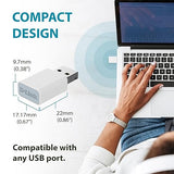 D-Link AC1300 USB WiFi Adapter | 2.4/5GHz Dual Band Wireless Internet Travel Size for Desktop PC Laptop | MU-MIMO Plug & Play | Supports Windows 10/11 Drivers | WPA3 Enhanced Security (AC13U-CA)