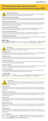 StarTech.com 5m (16.4ft) MTP(F)/PC to 4X LC/PC Duplex Breakout OM3 Multimode Fiber Optic Cable, 40G, Fiber Jumper Cord