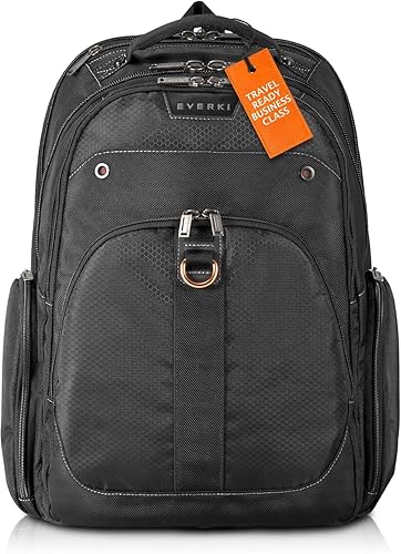 EVERKI Atlas Checkpoint Friendly 13-Inch to 17.3-Inch Laptop Backpack Adaptable Compartment (EKP121) Business 17.3-Inch