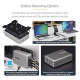 StarTech.com 4-Port Multi-Device USB-C Charger, 240W Total, Single Port 140W EPR, PD 3.1, Screw Locking, Ideal for Boardrooms