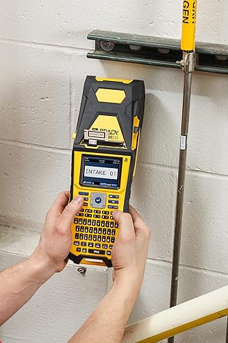 Brady M610 Handheld Label Maker. Durability Meets The widest Range of Data Entry Options., Yellow, Gray Large Maker M610
