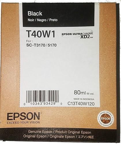 Epson UltraChrome XD2 T40W Original Ink Cartridge - Black