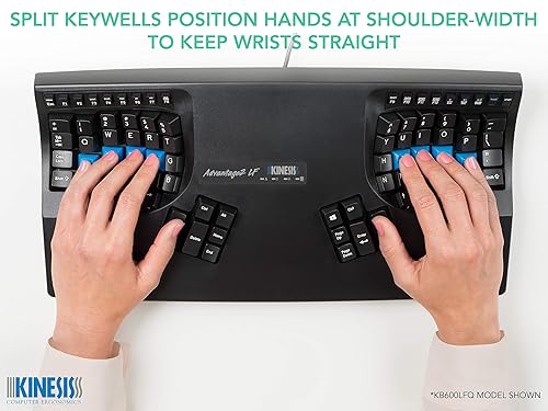 Kinesis Advantage2 Quiet LF Ergonomic Keyboard (KB600LFQ)