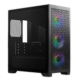 Cooler Master Elite 302 Micro-ATX High Airflow Minimalist PC Case, 365mm GPU Max, Compatible RTX 5080|RX 7090 XT, 280mm AIO Max, Type C, Tempered Glass, Triple 120mm aRGB PWM Fan, Intakes Grill