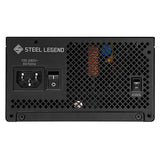 ASRock Steel Legend SL-850G 850W 80 Plus Gold & Cybenetics Platinum Full Modular Power Supply ATX3.1 PCIe5.1 Ready with Dual Color 12V-2x6 Cable 10 Years Warranty 135 mm FDB Fan Japanese Capacitor