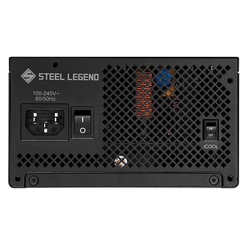 ASRock Steel Legend SL-1000G 1000W 80 Plus Gold & Cybenetics Platinum Full Modular Power Supply ATX3.1 & PCIe5.1 Ready with Dual Color 12V-2x6 Cable 10 Years Warranty Gold Steel Legend 1000W