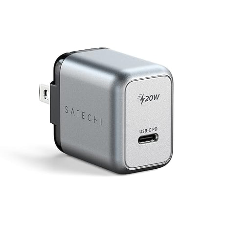 Satechi 20W USB C PD Wall Charger – Supports Power Delivery – Compatible with 2022 iPad Air M1, 2021 iPad Pro M1, iPhone 15 Pro Max/15 Pro/15/15 Plus, iPhone 14 Pro Max/14 Pro/14/14 Plus (US)