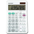 Sharp EL-330WB Standard Function Basic Desktop Calculator, Large Display, for Home and Office, Dual Power, Solar and Battery