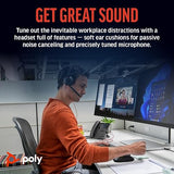 Poly Blackwire 5220 Stereo USB-C Headset + 3.5mm Plug + USB-C/A Adapter
