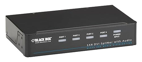 DVI-D Splitter with Audio and HDCP, 1 x 4