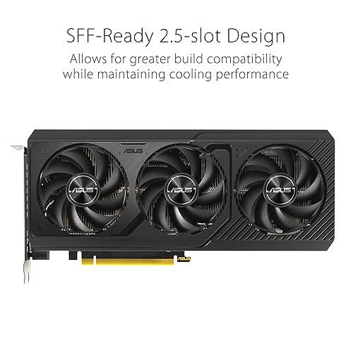 The SFF-ready ASUS Prime GeForce RTX™ 4070 SUPER OC Edition 12GB GDDR6X Graphics Card (PCIe® 4.0, 12GB GDDR6X, DLSS 3, HDMI 2.1a, DisplayPort™ 1.4a)