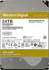 Western Digital 24TB WD Gold Enterprise Class SATA Internal Hard Drive HDD - 7200 RPM, SATA 6 Gb/s, 512 MB Cache, 3.5 - WD242KRYZ