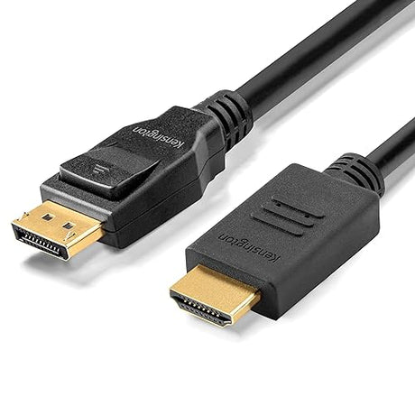 Kensington DisplayPort 1.2 (M) to HDMI (M) Passive Unidirectional Cable, 6ft