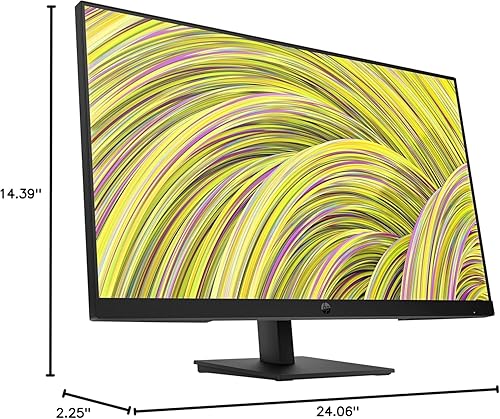 HP P27h G5 27 Full HD LCD Monitor - 16:9 - Black - 27 Class - in-Plane Switching (IPS) Technology - 1920 x 1080-16.7 Million Colors - 250 Nit - 5 ms - 75 Hz Refresh Rate - HDMI - VGA - D