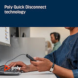 Poly - DA85M USB-A/USB-C Digital Adapter (Plantronics) - Works with Poly Call Center Quick Disconnect (QD) Headsets - Acoustic Hearing Protection - Hold & Call Answer Buttons - Optimized for Teams