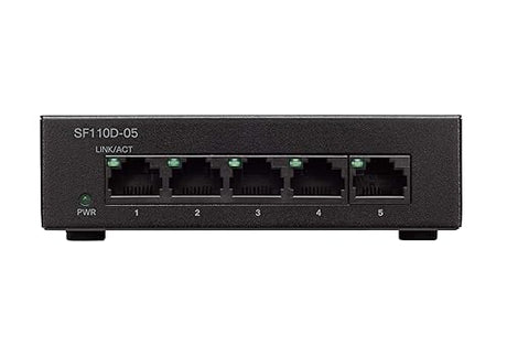 Cisco SF110D-05 Unmanaged Switch, 5 Ports 10/100, Limited Lifetime Protection (SF110D-05-NA)