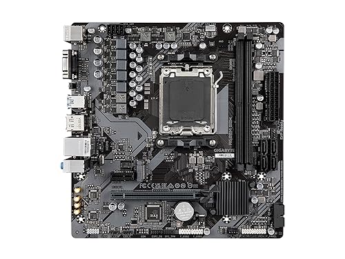 GIGABYTE A620M S2H (AM5/ LGA 1718/ AMD/ A620/ Micro ATX/ 5-Year Warranty/ DDR5/ Single M.2/ PCIe 4.0/ USB 3.2 Gen1/ Realtek 1GbE LAN/Q-Flash Plus/PCIe EZ-Latch/Motherboard)