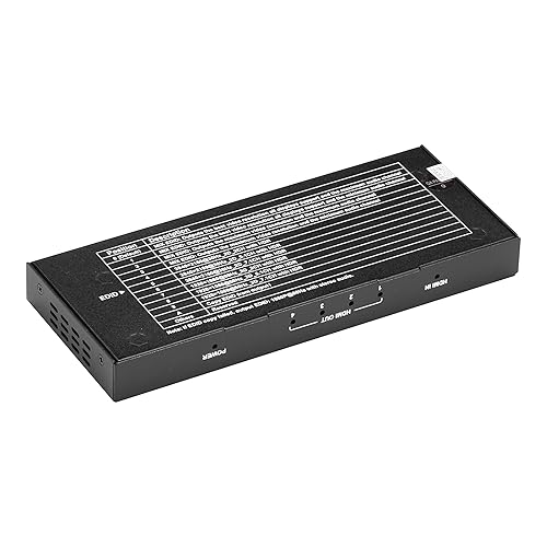 Black Box 4-Port Splitter 4K 60 HZ 4:4:4 HDMI 2.0 UHD HDCP 1.4/2.2
