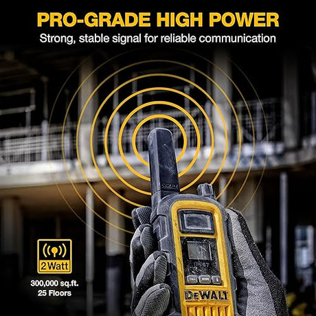 DXFRS800 Heavy-Duty 2-Watt Jobsite FRS Walkie Talkies