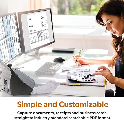 Ambir ImageScan Pro 820ix-AS 20ppm High-Speed ADF Scanner for Windows PC and Mac DS820ix-AS