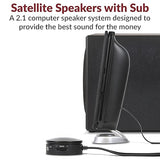 3pc 3.55mm 46w High Powered PC Satellite Speaker Syst 26w Subw