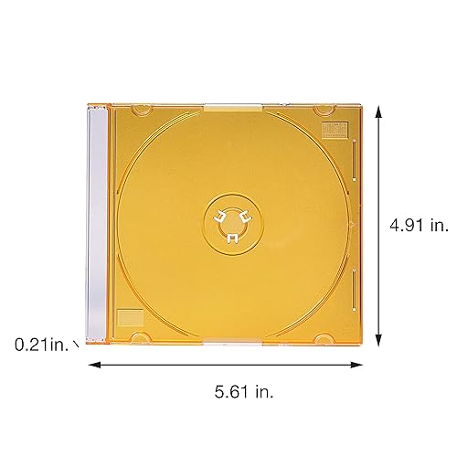Verbatim 50 Pack CD/DVD Color Slim Jewel Cases, Assorted